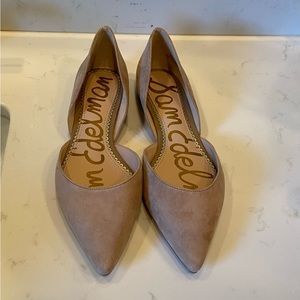 New in Box! Sam Edelman Tan Suede Rodney D'orsay Flats - Size 7-1/2 7.5